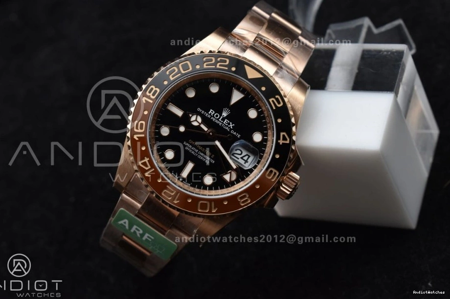 Edition CHNR WrinkleFree 864 SH3285 New on GMT ARF Master II 1:1 Best CHS SS RG 904L 126715 Bracelet 0308
